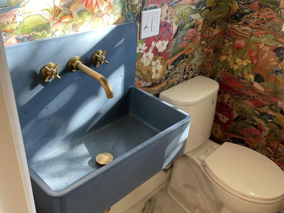 Custom sink and faucet