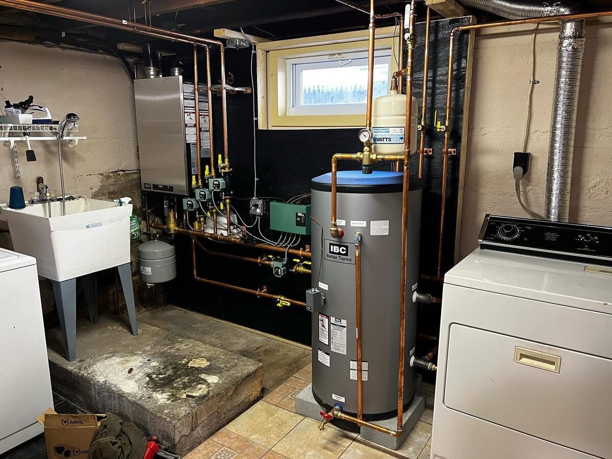 High-efficiency boiler system